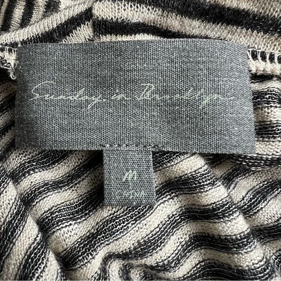 ANTHROPOLOGIE SUNDAY IN BROOKLYN Striped Knit Cowl Neck  M - Picture 6 of 8
